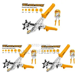 Leather Hole Punch - Orange