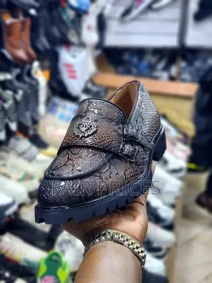 Black Loafers Shinny Shoes Bigsole