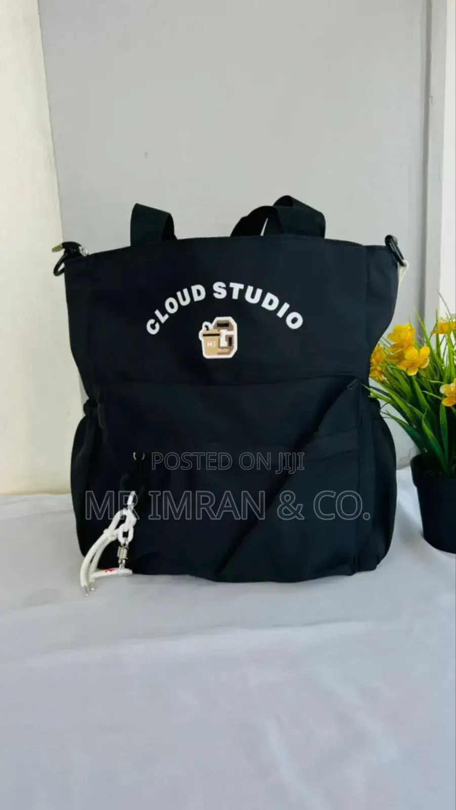 Cloud Studio Multi-Pocket Shoulder Tote Bag