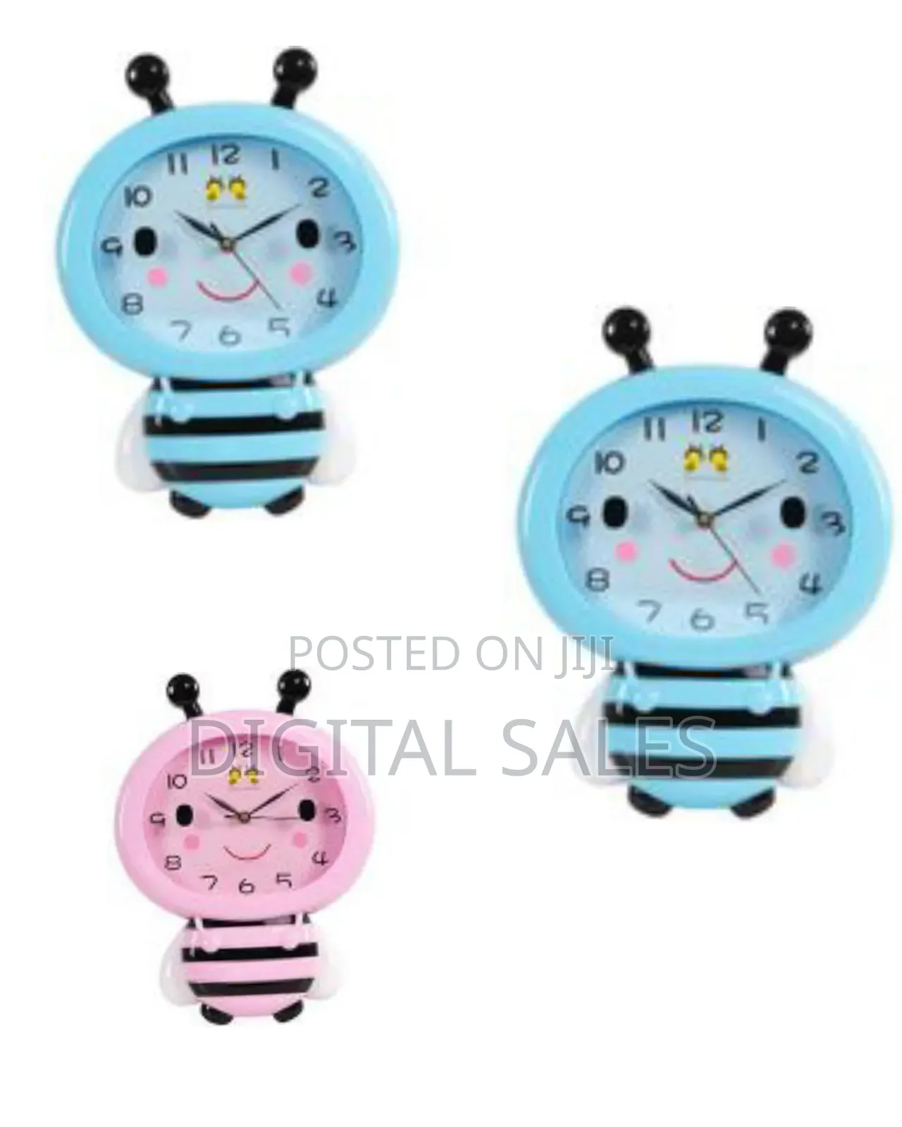 Battery Cartoon Wall Clock Creative Cute Bee Clocks Battery Operated