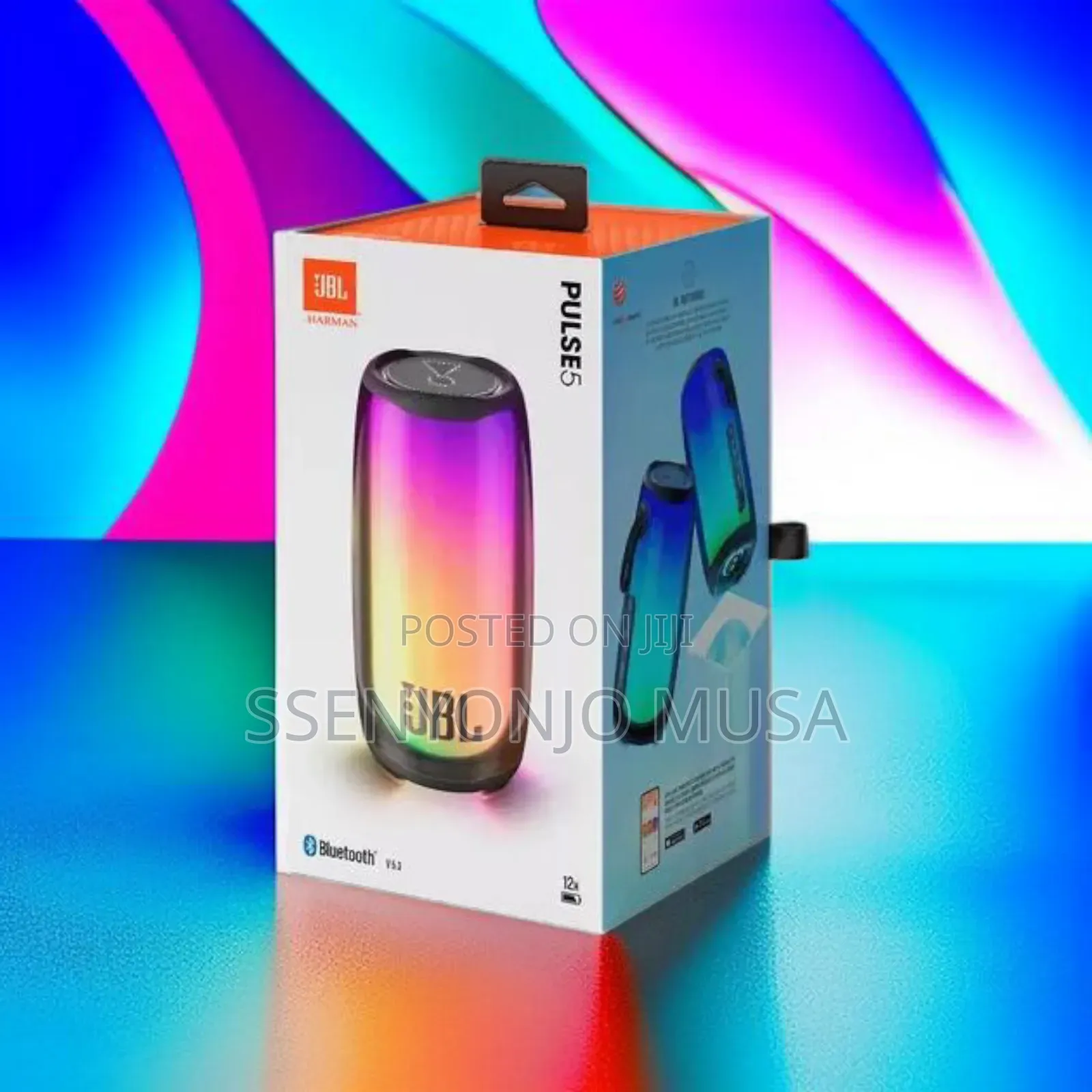 JBL Pulse 5 Portable Bluetooth Speaker - 20w, Waterproof.