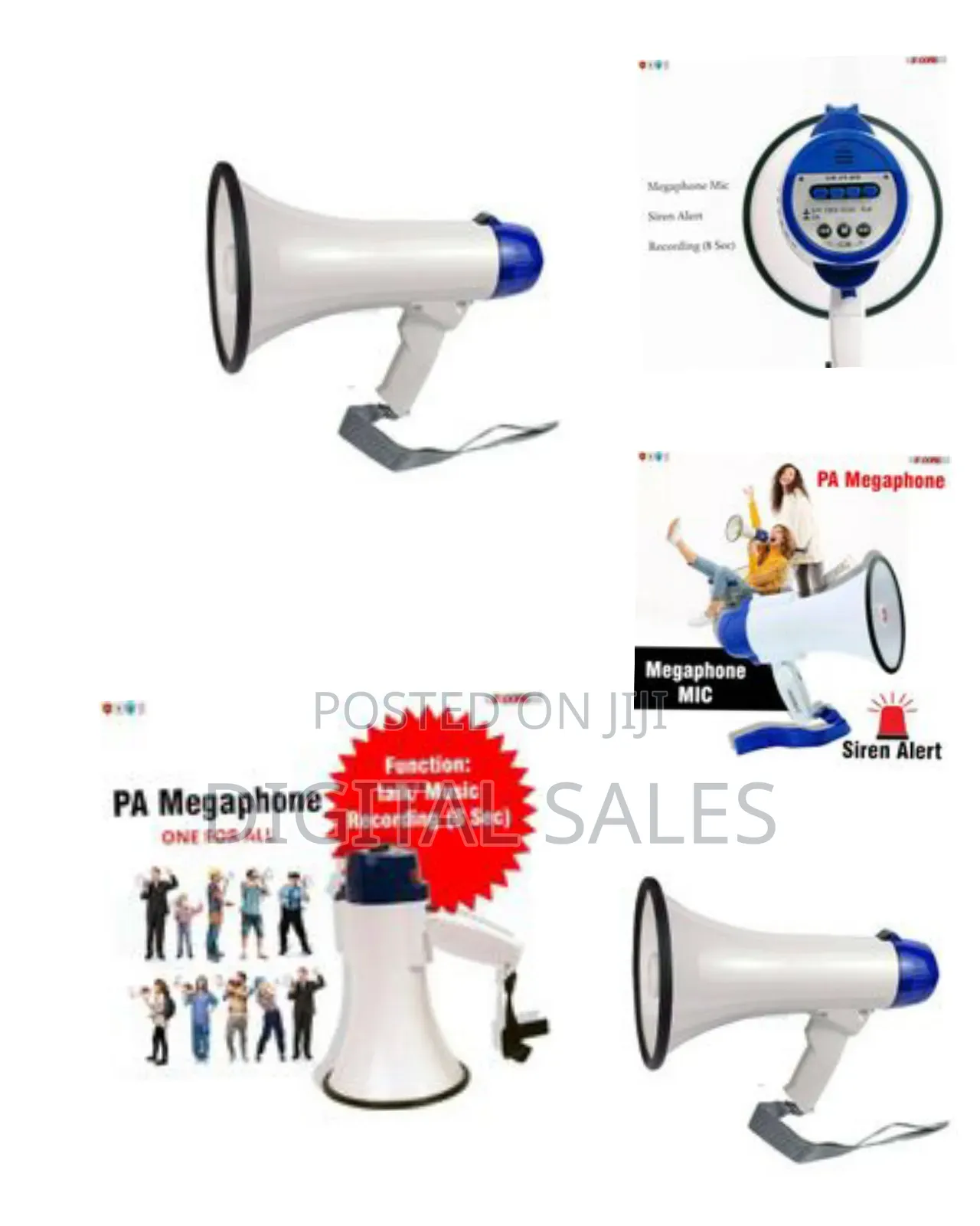 Gaosen Megaphone Bullhorn 30 Watt Lightweight Portable Loudspeaker