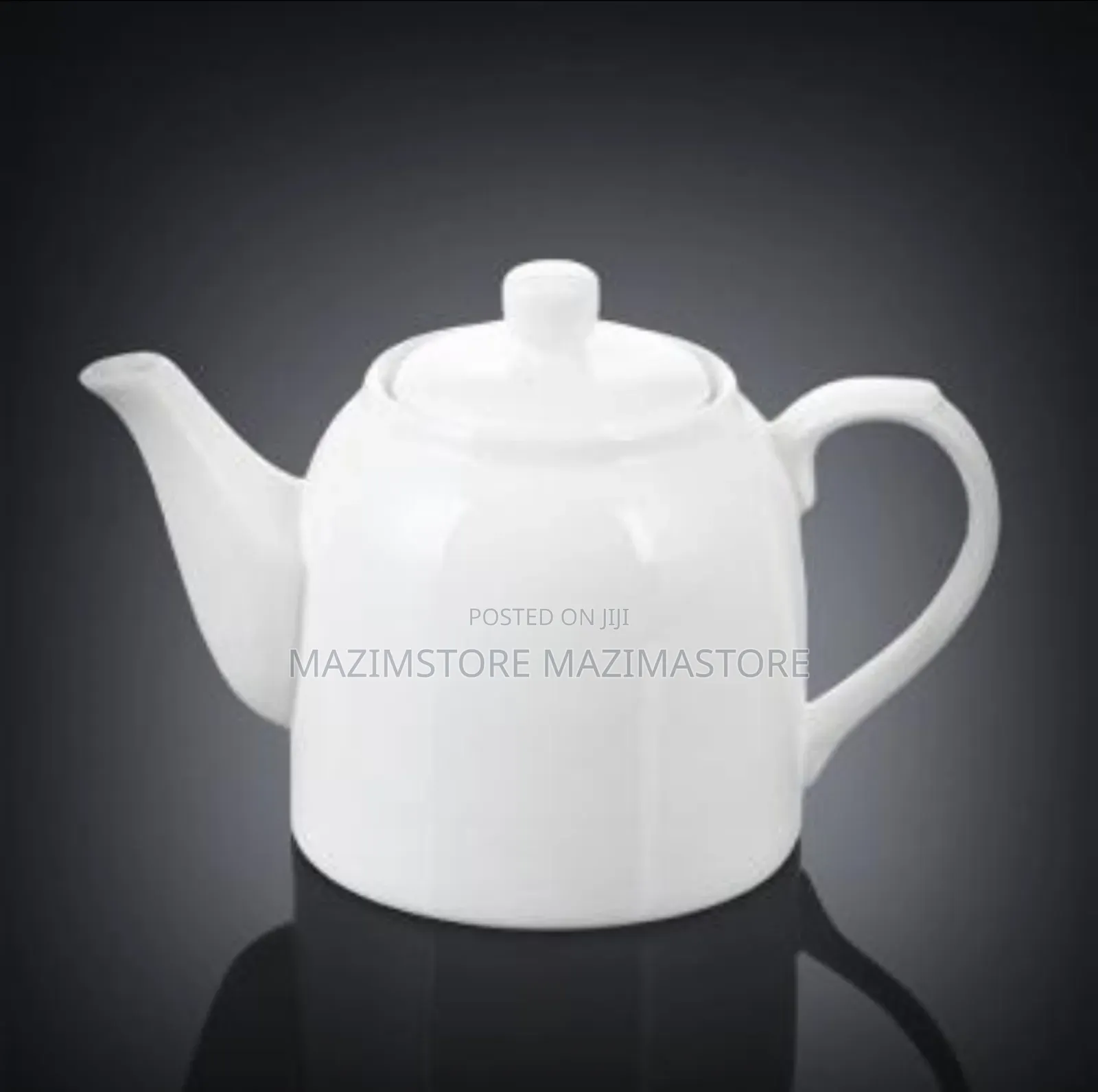 White Tea Pot Ceramic