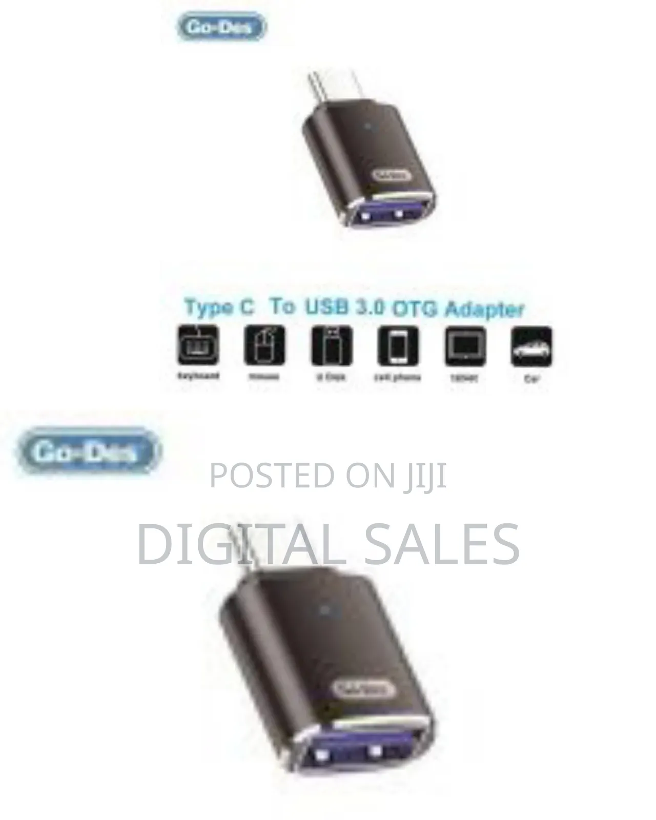 Usb 3.0 Led Lighnin Otg Male to Femal