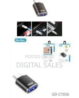 Usb 3.0 Led Lighnin Otg Male to Femal