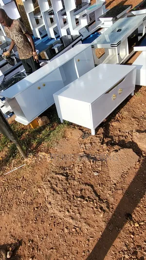 Center Table/Tv Stand White and Gold New Available Each