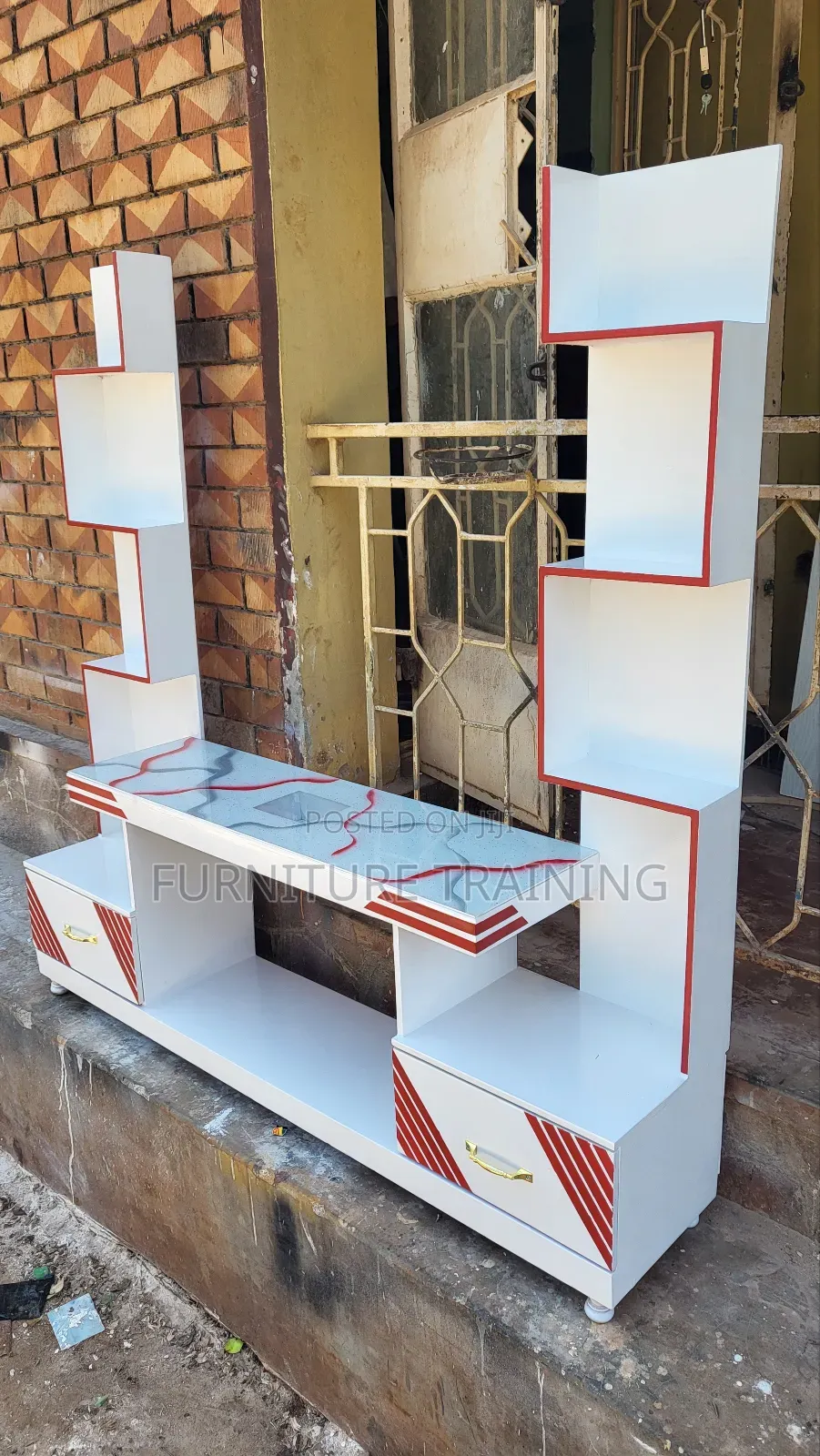 Red Multi Color Available in Tv Stand Brand New