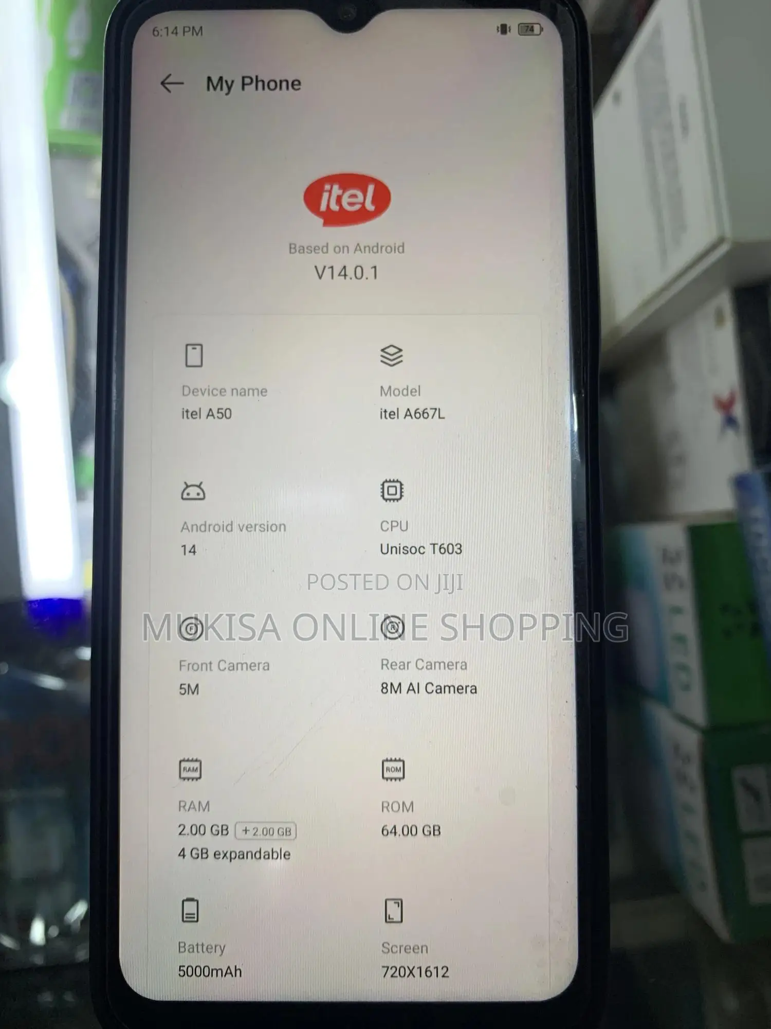 Itel A50 128 GB Blue