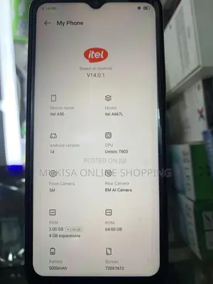 Itel A50 128 GB Blue