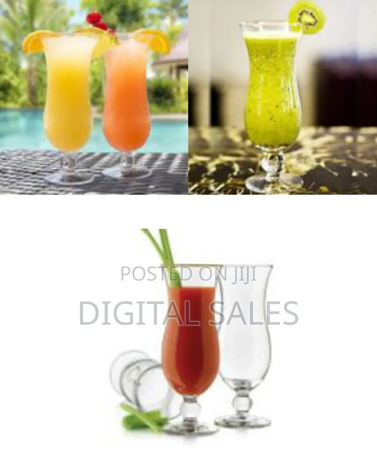 Set of 6 Waist Crystal Hurricane Glass 450ml, Ideal for Juice