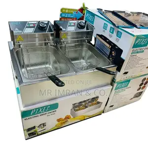 Pixel Double Deep Fryer 12l – Stainless