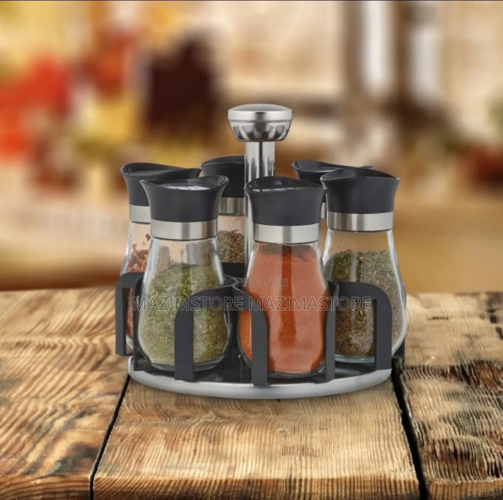 Rotating Spice Jar Rack