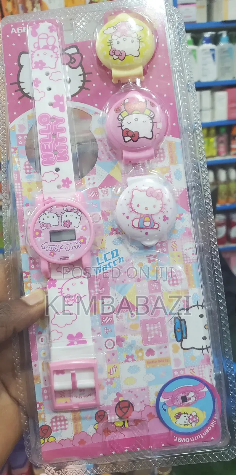 Hello Kitty Girls' Digital LCD Watch Set.