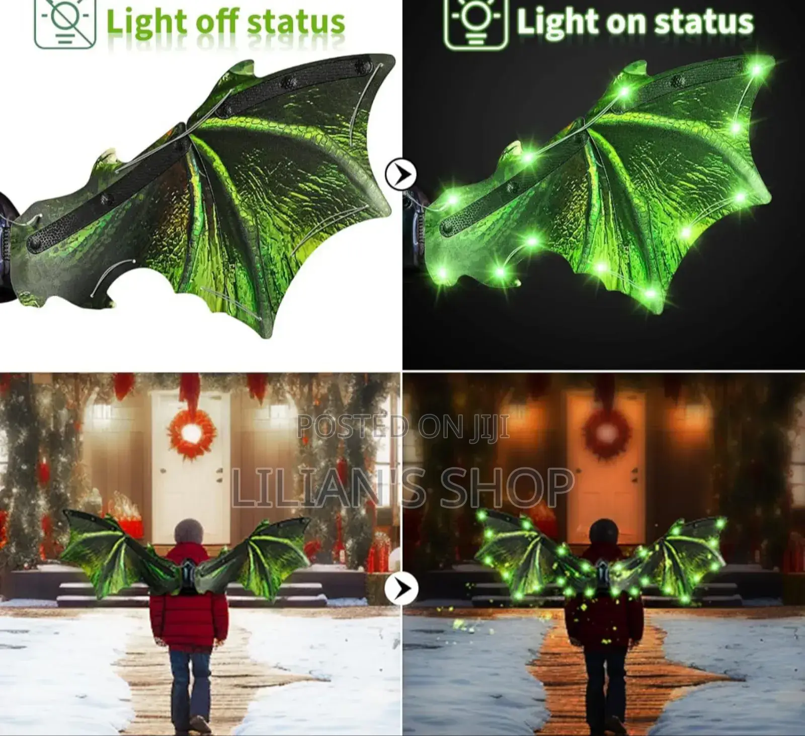 Toddler Electric Dragon Wings