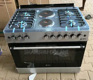 SPJ Gas Cooker 90x60 4gas Burner 2 Electric Hot Plate