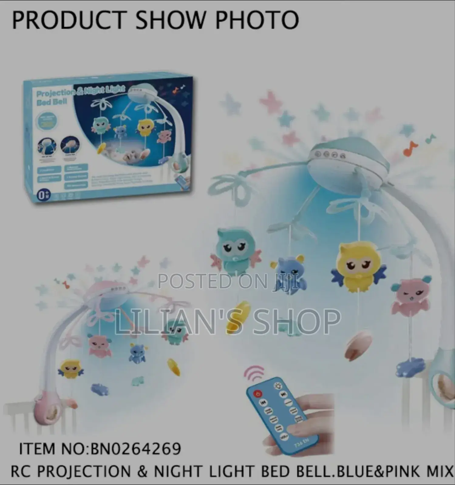 Kids Baby Bluetooth Projection Bedbell