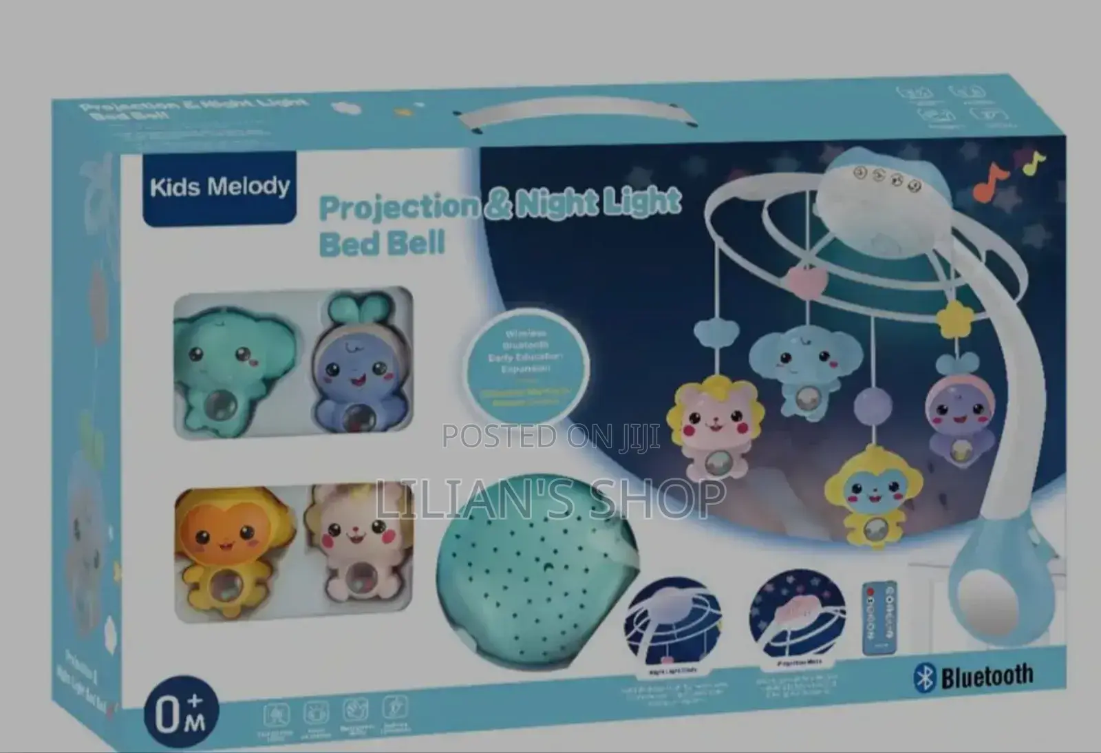 Kids Baby Bluetooth Projection Bedbell