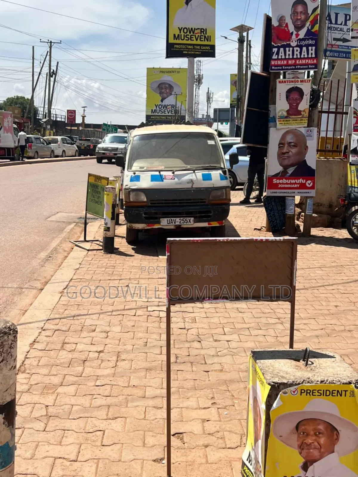 100*100feet Plot of Land With Shops in Ntinda on Main Tarmac Road