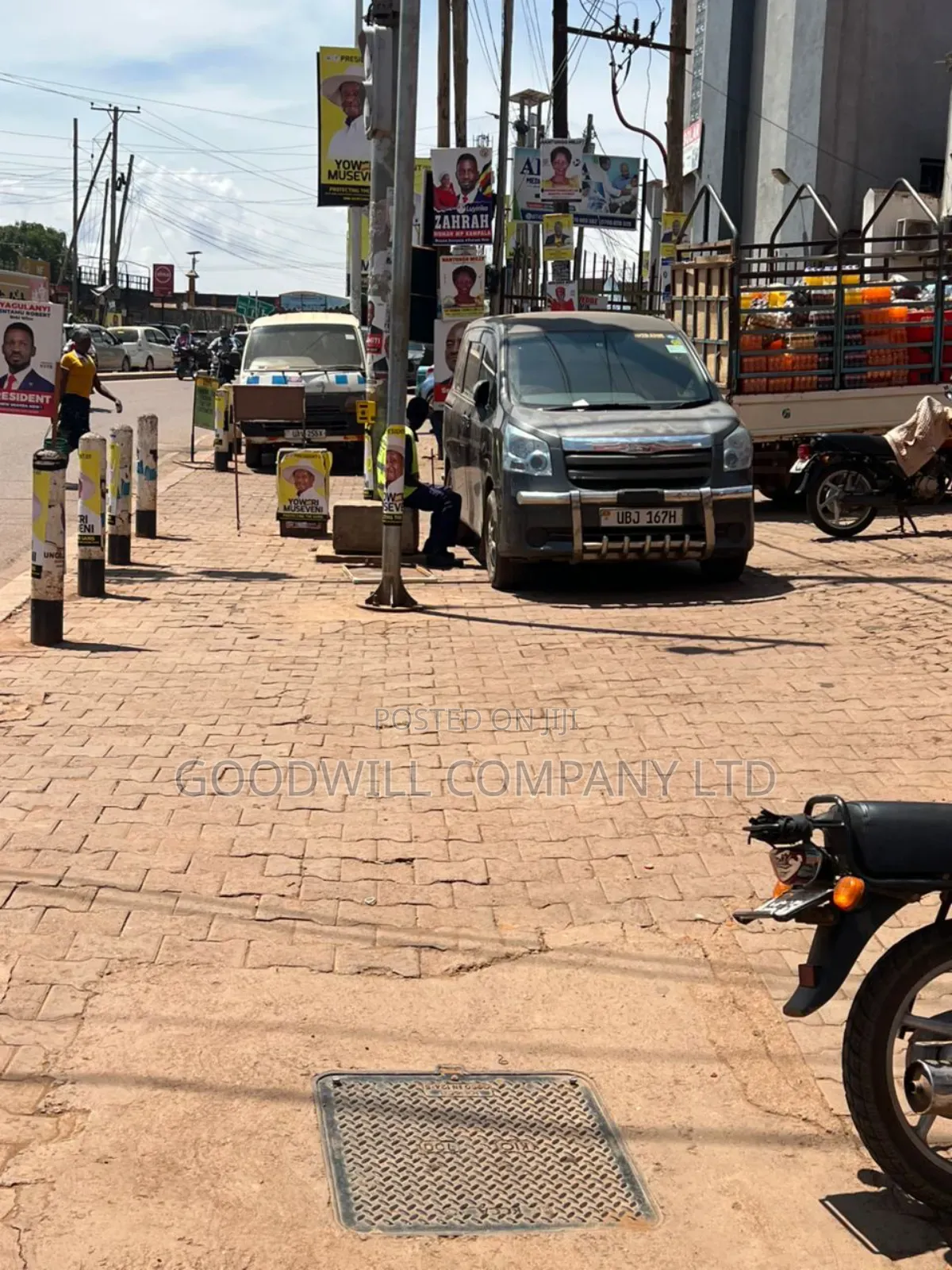 100*100feet Plot of Land With Shops in Ntinda on Main Tarmac Road