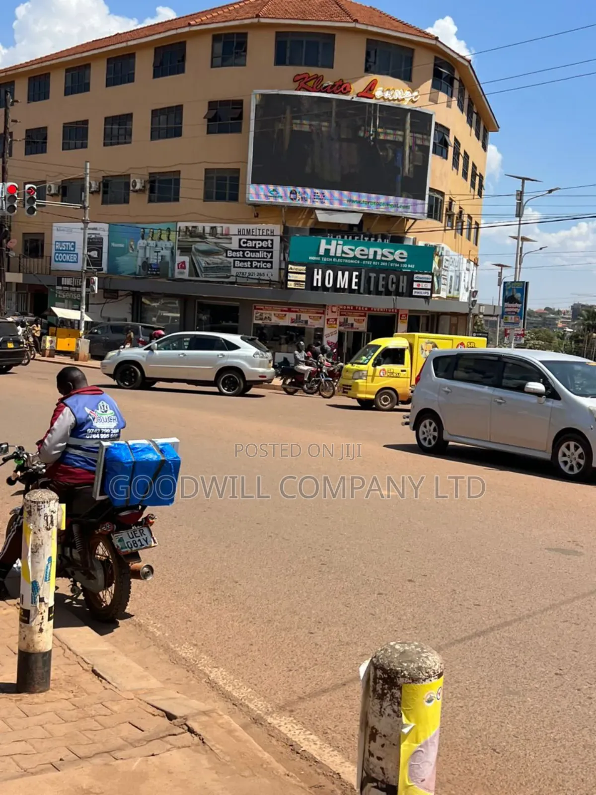 100*100feet Plot of Land With Shops in Ntinda on Main Tarmac Road