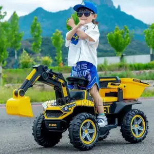 Led Ride on Electric Rechargeable Excavator Toy for Children