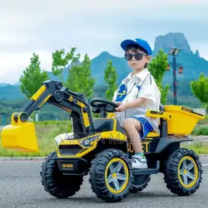 Led Ride on Electric Rechargeable Excavator Toy for Children