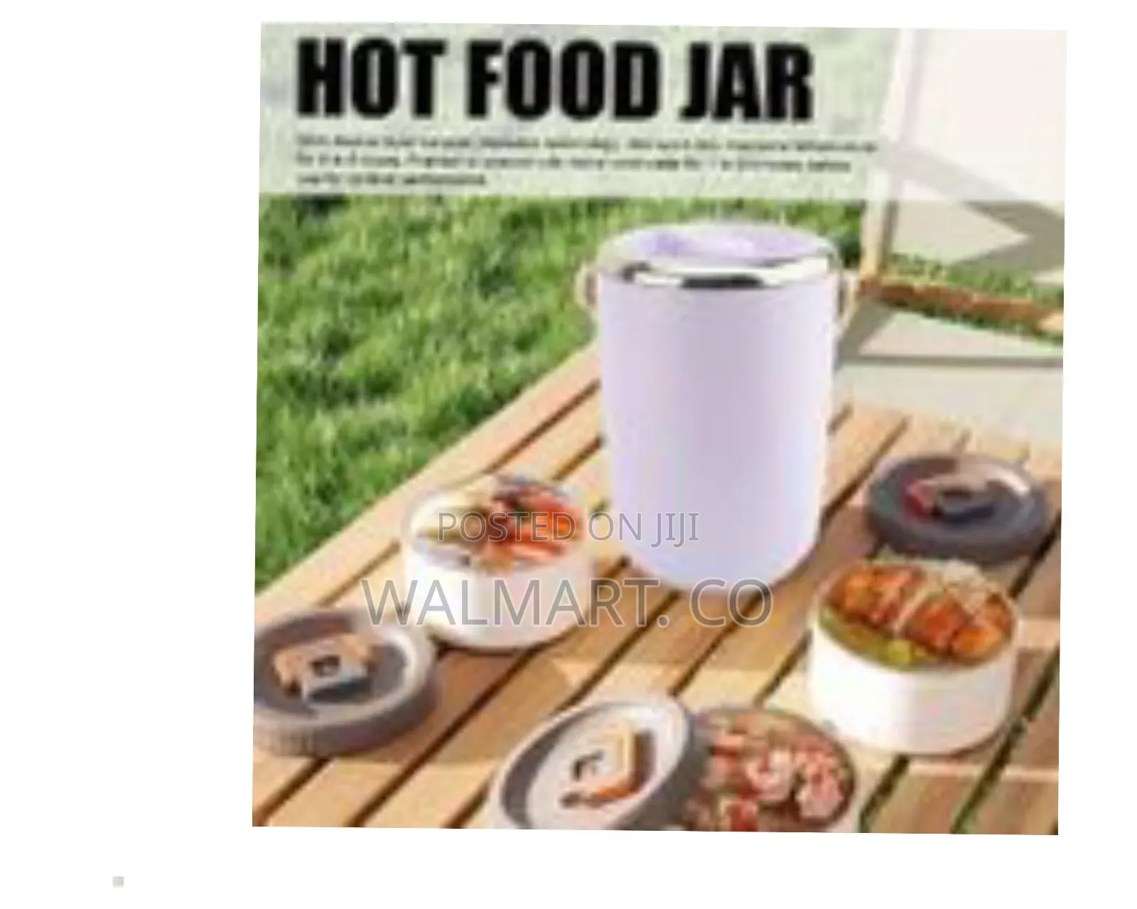 2.6l Stainless Steel Vacuum Insulated Food Jar With 3 Tier Lunch Box