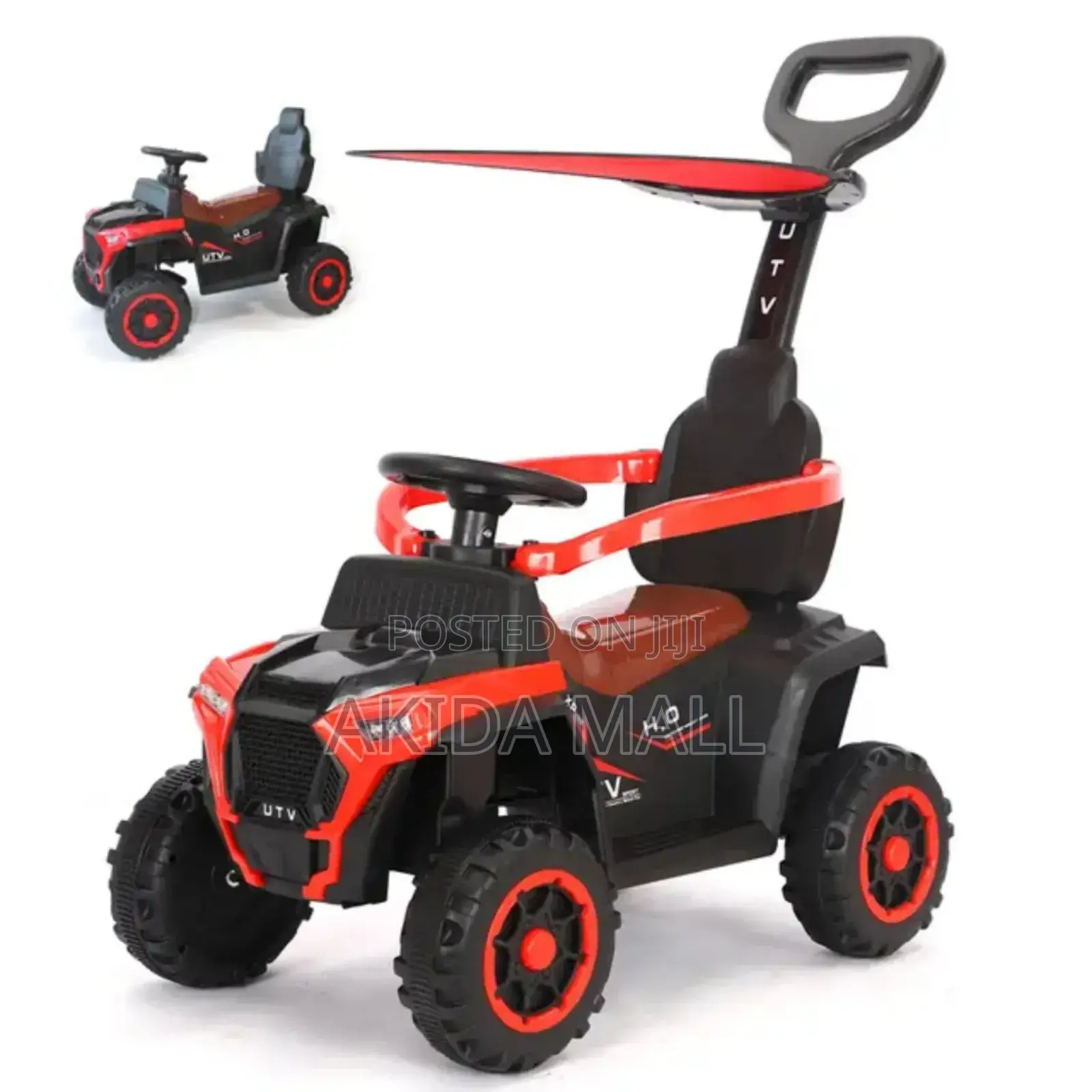 Rechargeable Kids' Ride-on Utv Push Car With Remote Control