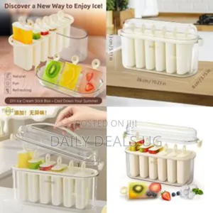 Premium 6-Mold Popsicle Maker Set (120ml Each) With Anti-Spill Lid