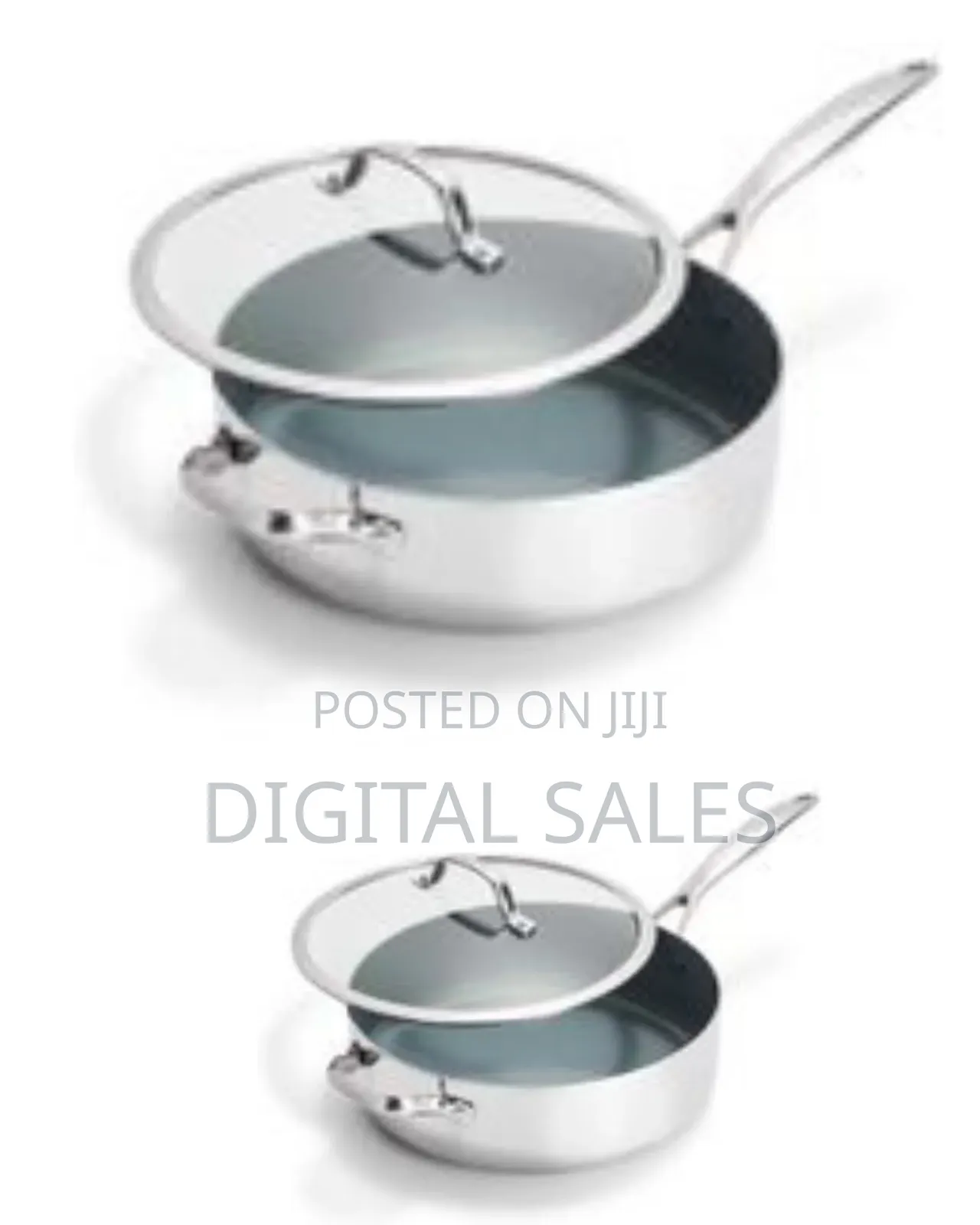 28cm Tri-Ply Stainless Steel 5qt Saute Pan With Lid, Induction