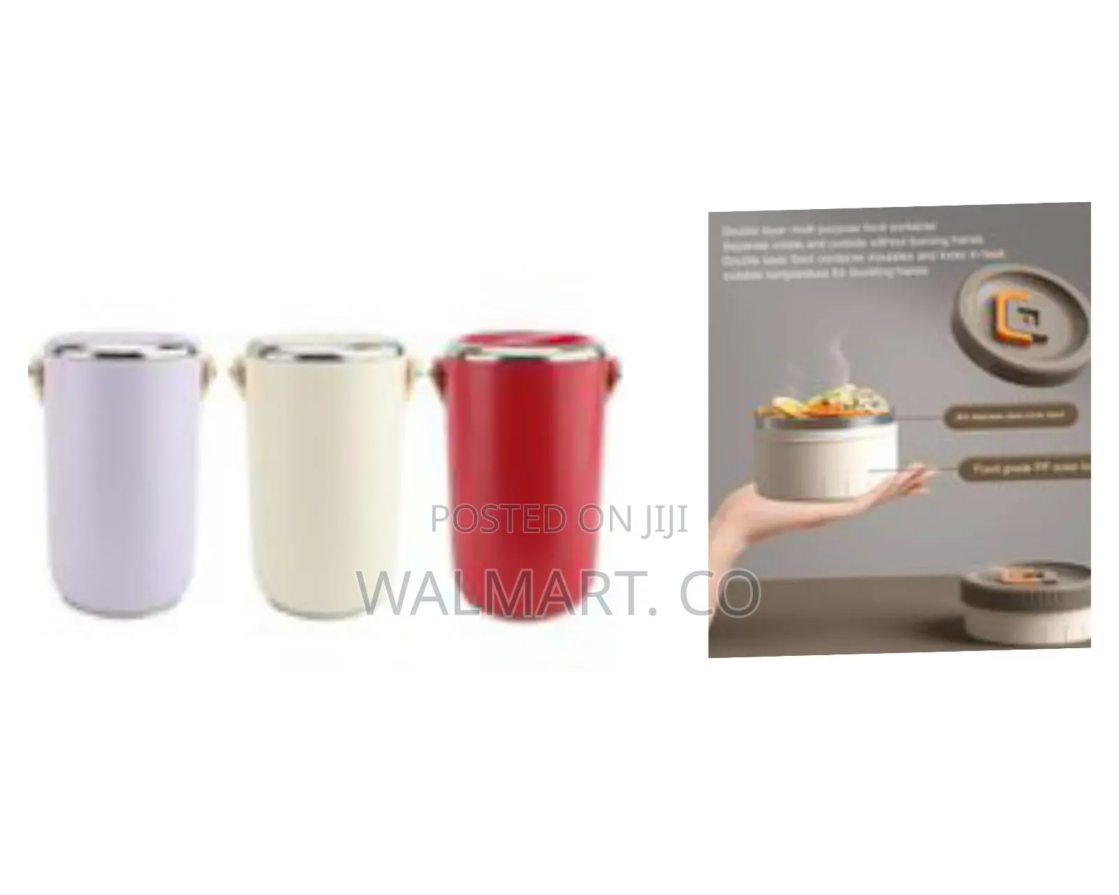 2 L Portable Stainless Steel Vacuum Insulated Food Jar