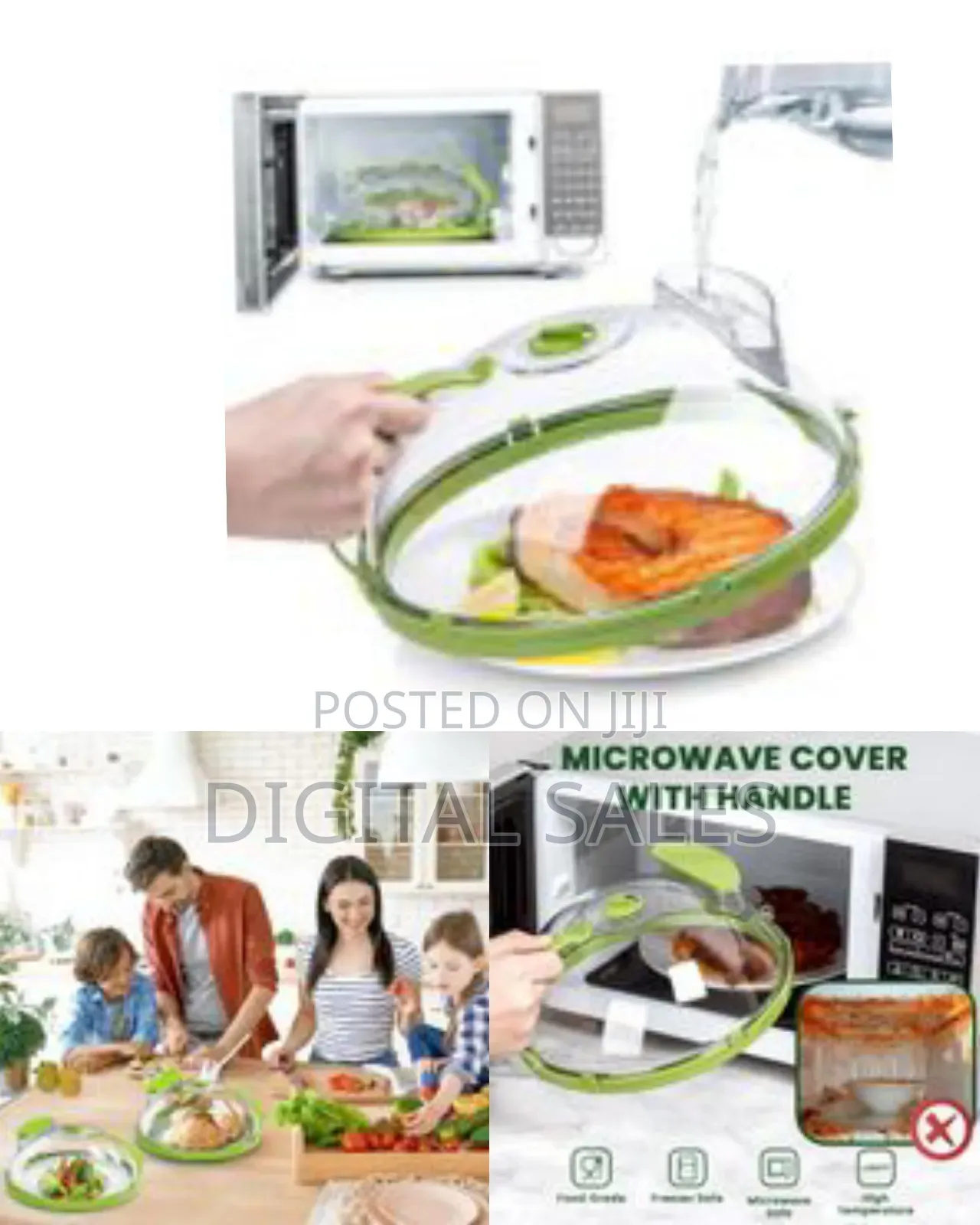 Microwave Cover for Food, Clear Microwave Splatter Cover