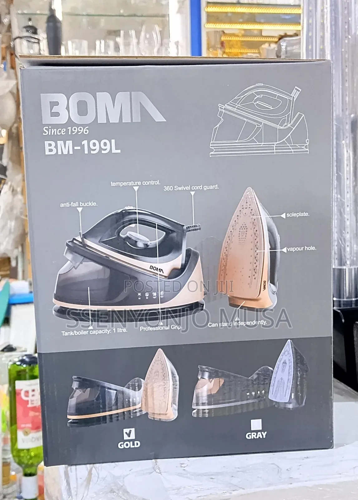 Boma Bm-199l Steam Station – 2400w Professional Steam Iron, 1.1l Tank.