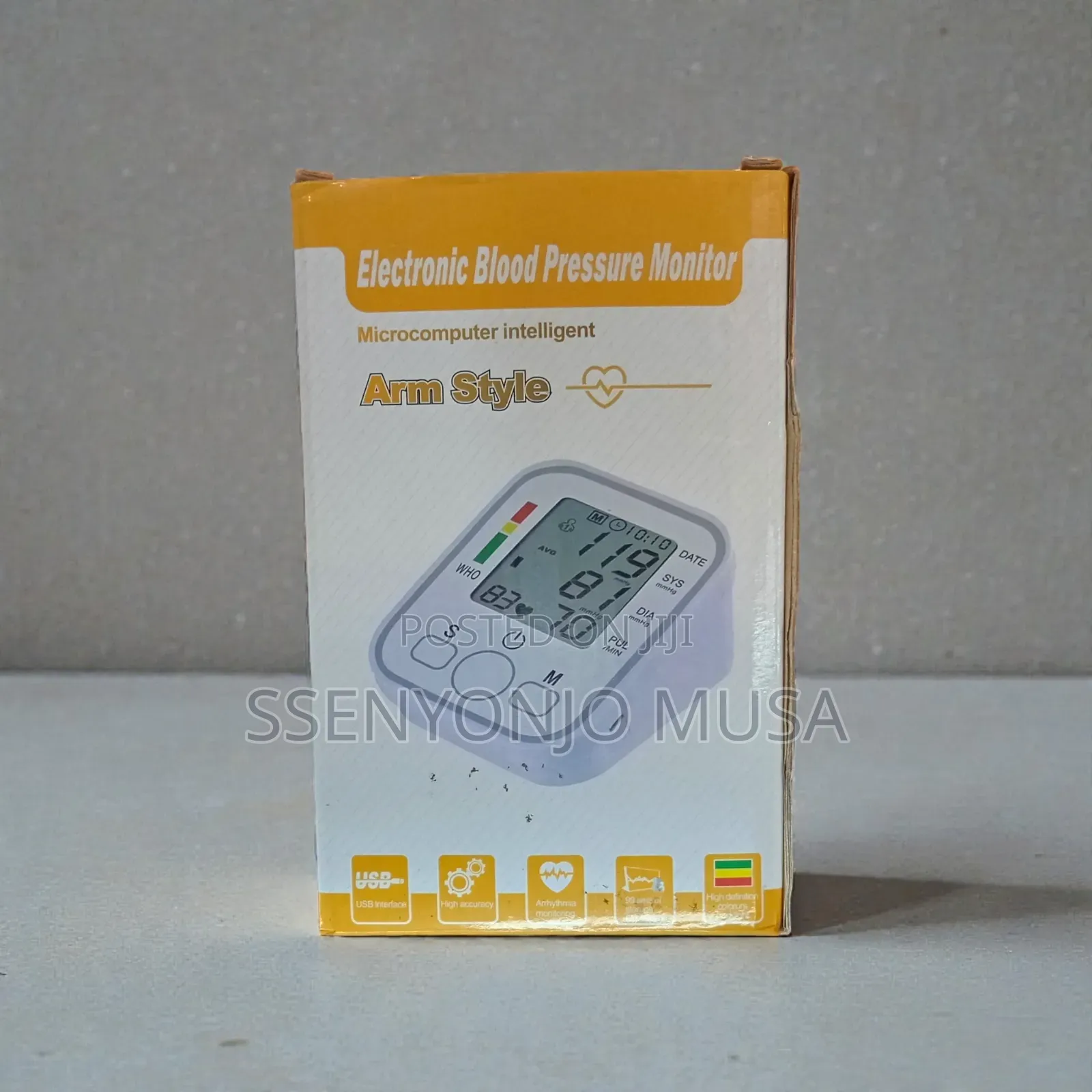 Fully Automatic Arm Blood Pressure Monitor – Digital LCD Display.
