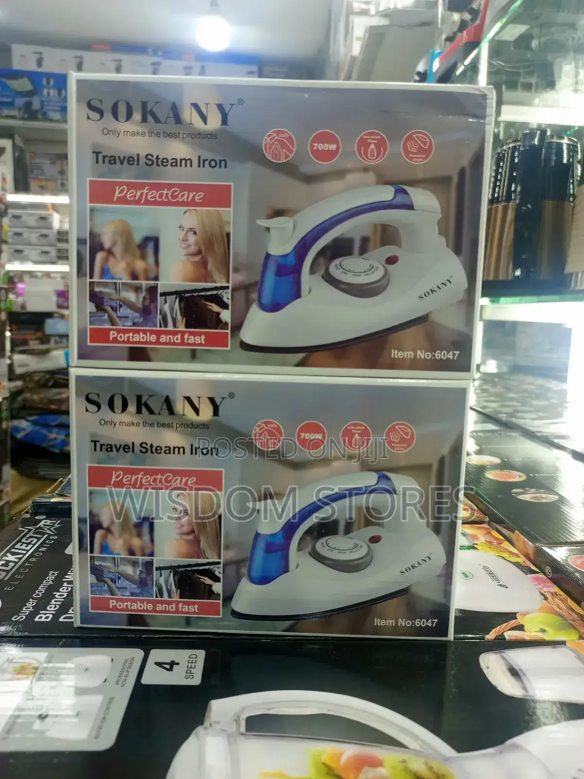 Sokany Travel Steam Iron.