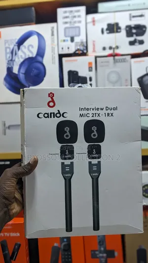 Candc Interview Dual Microphones With Microphone Handles Sticks