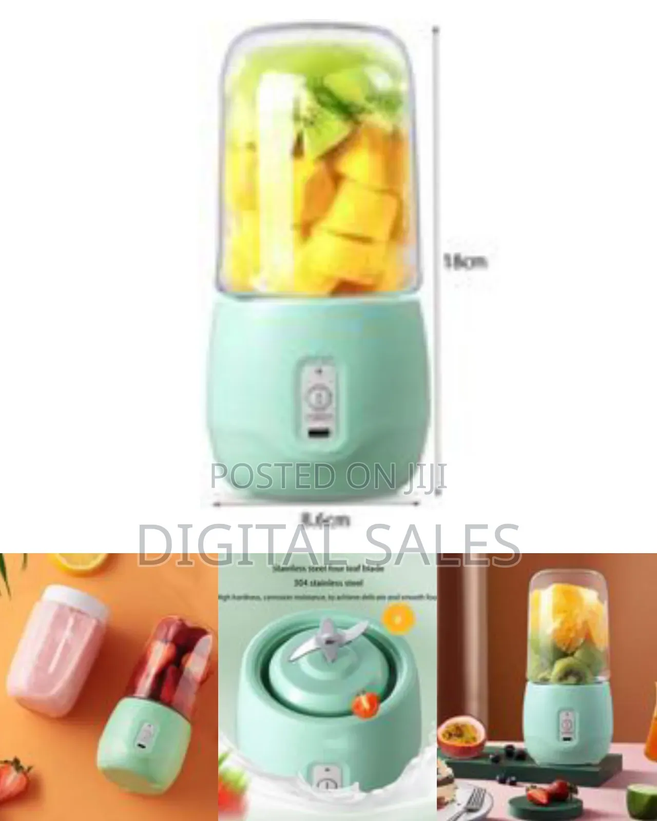 Portable Juicer Small Electric Juicer Cup Fruit Vegetable Mixer Ice
