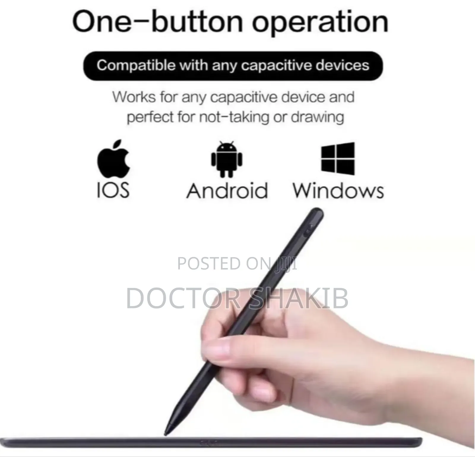 2 In 1 Capacitive Resistive Touch Stylus Pencil