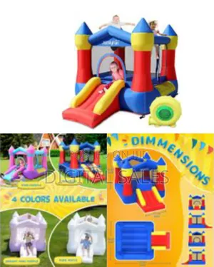 Airmyfun Indoor Outdoor Kids Bounce House With Slide, Inflatable