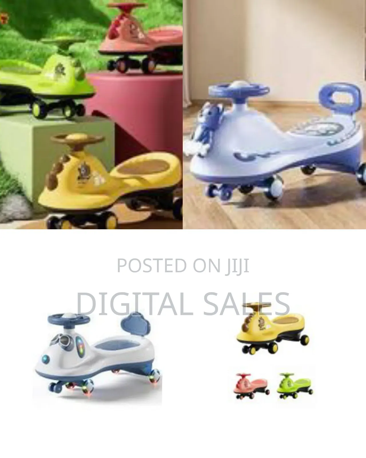 Baybee Gliddo Baby Swing Car for Kids With Led Lights Music