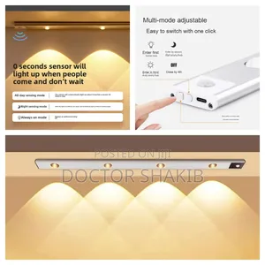 Multifunction Rechargeable Self Adhesive Motion Sensor Light