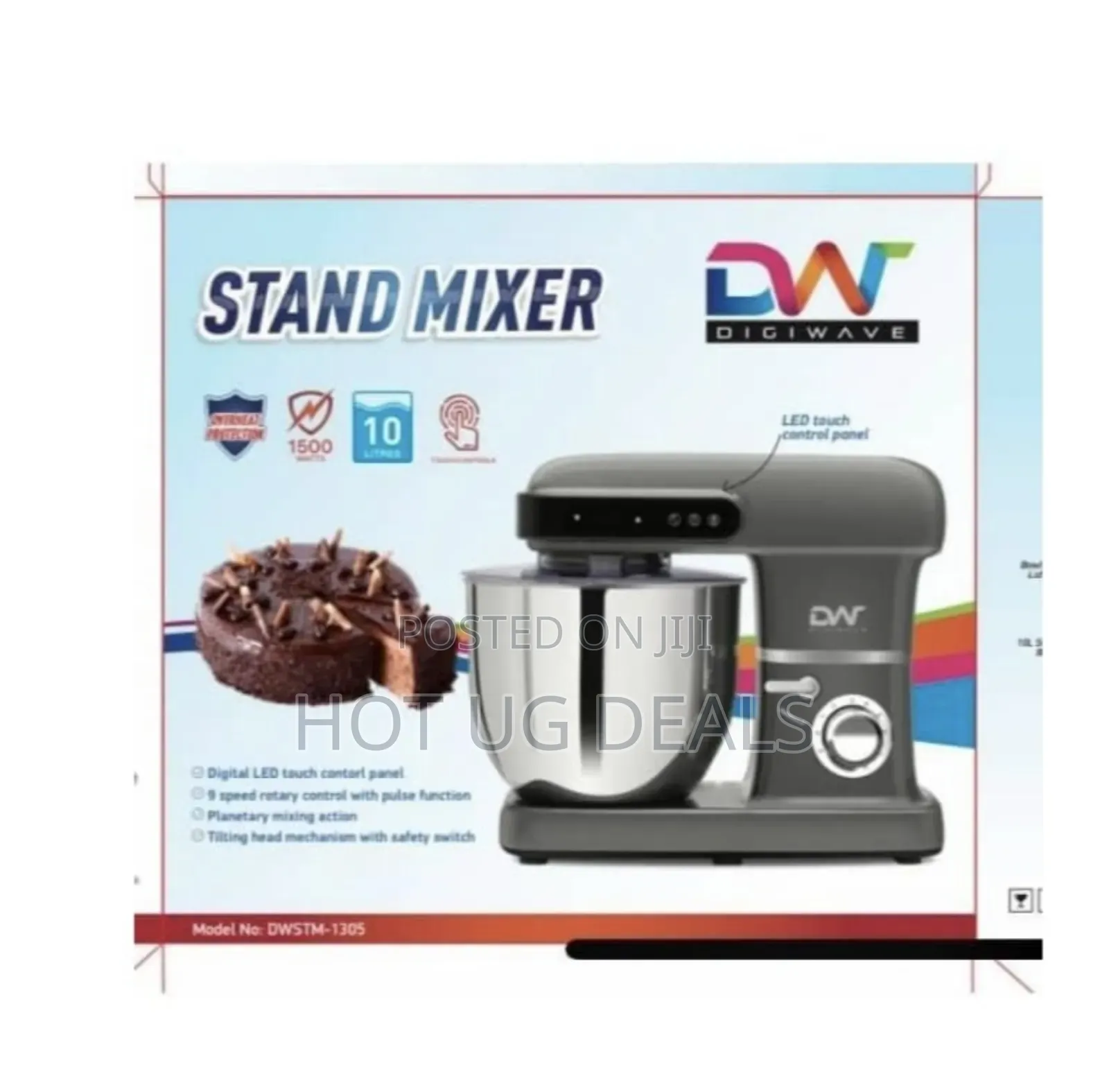 Digiwave 10ltr Stand Mixer Bowl Capacity Extra Powerful Motor