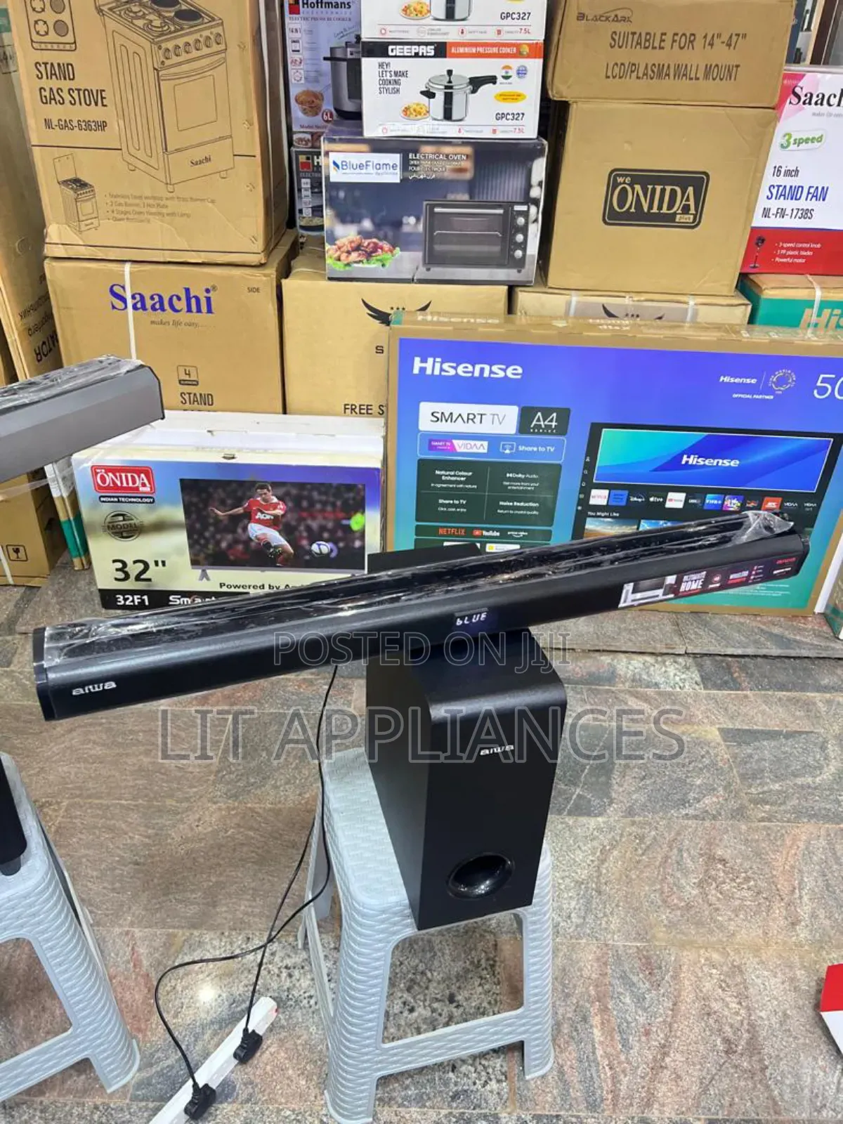 Aiwa Soundbar 300w, Radio,Usb, Bluetooth, Hdmi,Clear Sound.