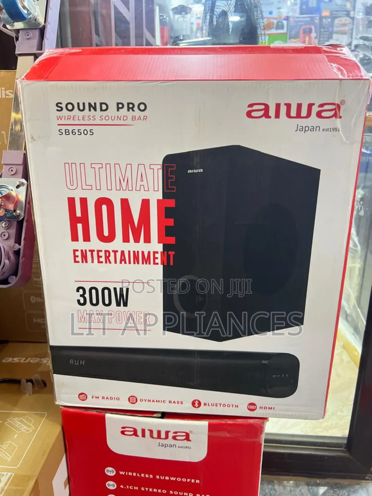Aiwa Soundbar 300w, Radio,Usb, Bluetooth, Hdmi,Clear Sound.