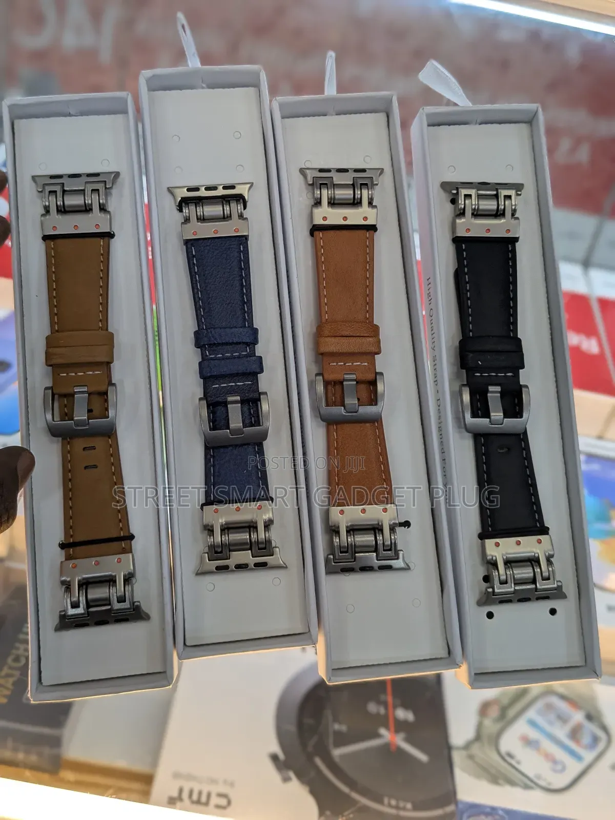 Premium Leather Metal-looped Apple Watch Straps 42/43/45/46 49mm