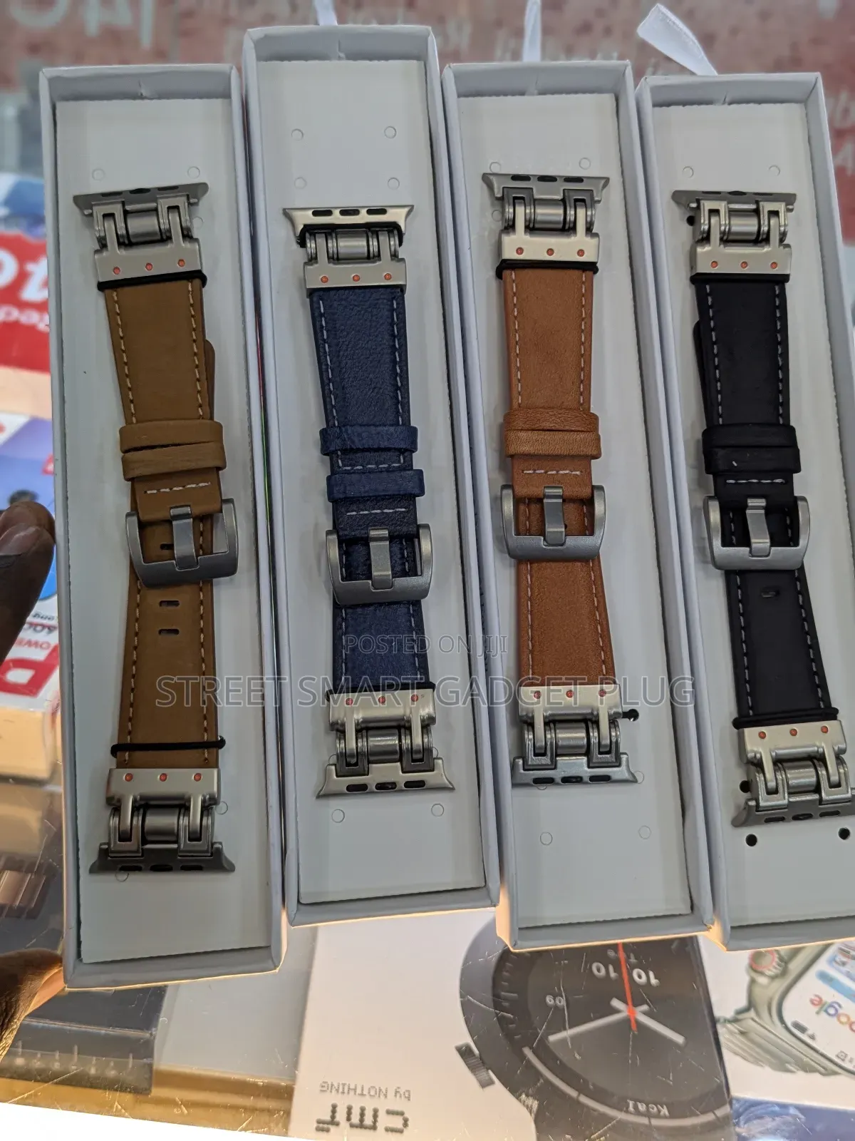 Premium Leather Metal-looped Apple Watch Straps 42/43/45/46 49mm