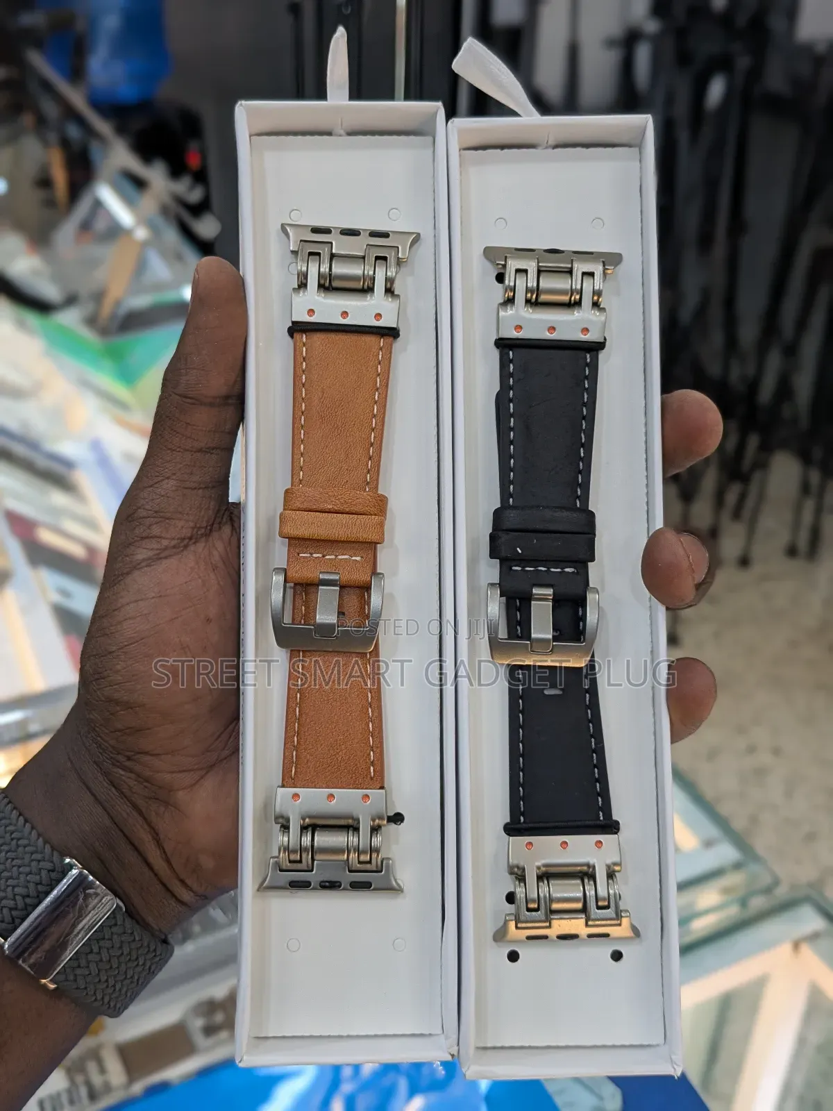 Premium Leather Metal-looped Apple Watch Straps 42/43/45/46 49mm