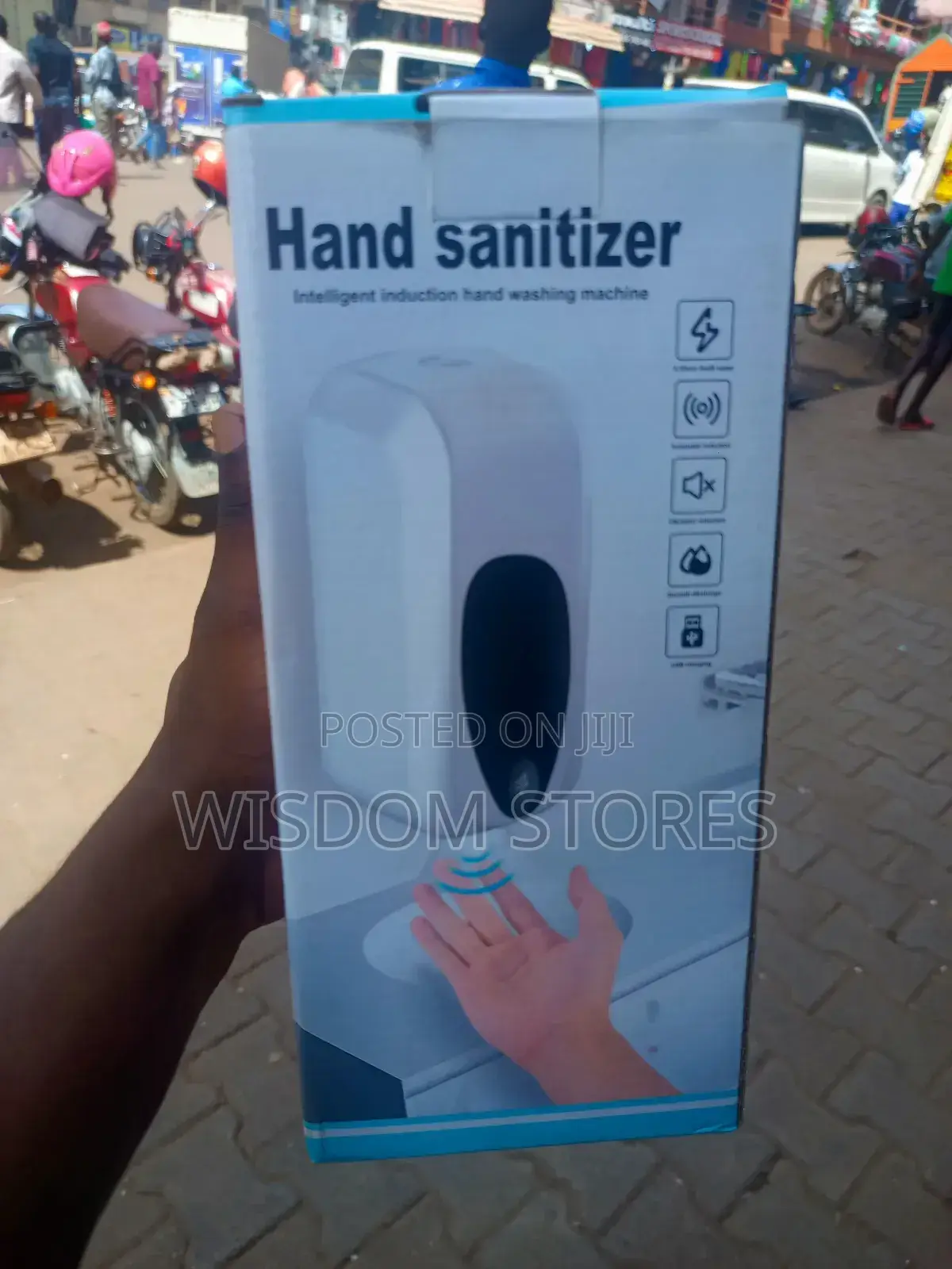 Automatic, Touchless Hand Sanitizer Dispenser.