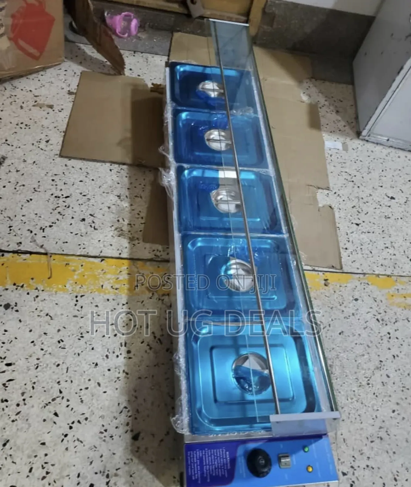 5-well Bain Marie Countertop Food Warmer Steam Table