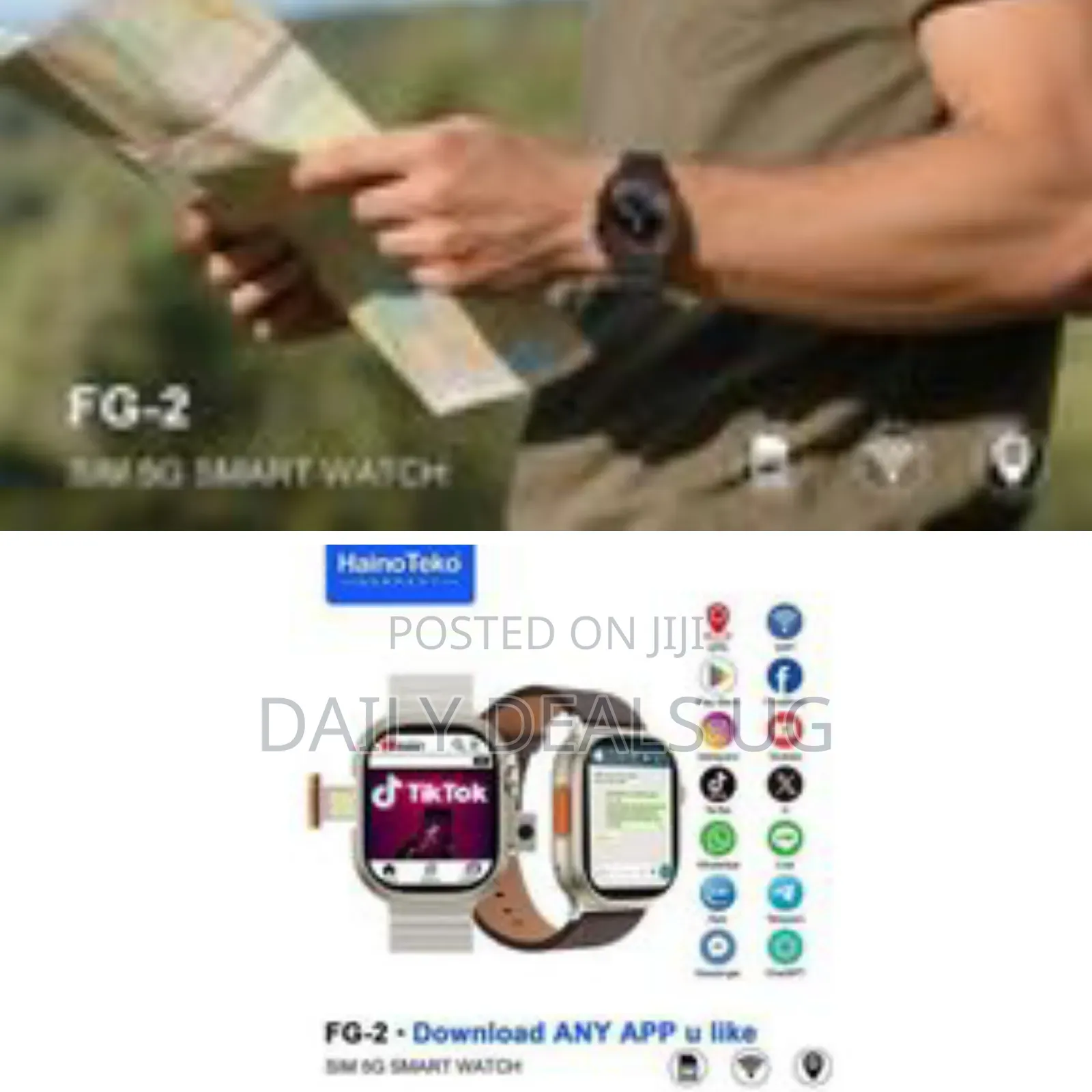 Haino Teko Hainoteko Fg-2 5g Android Smart Watch With 5g Sim Support